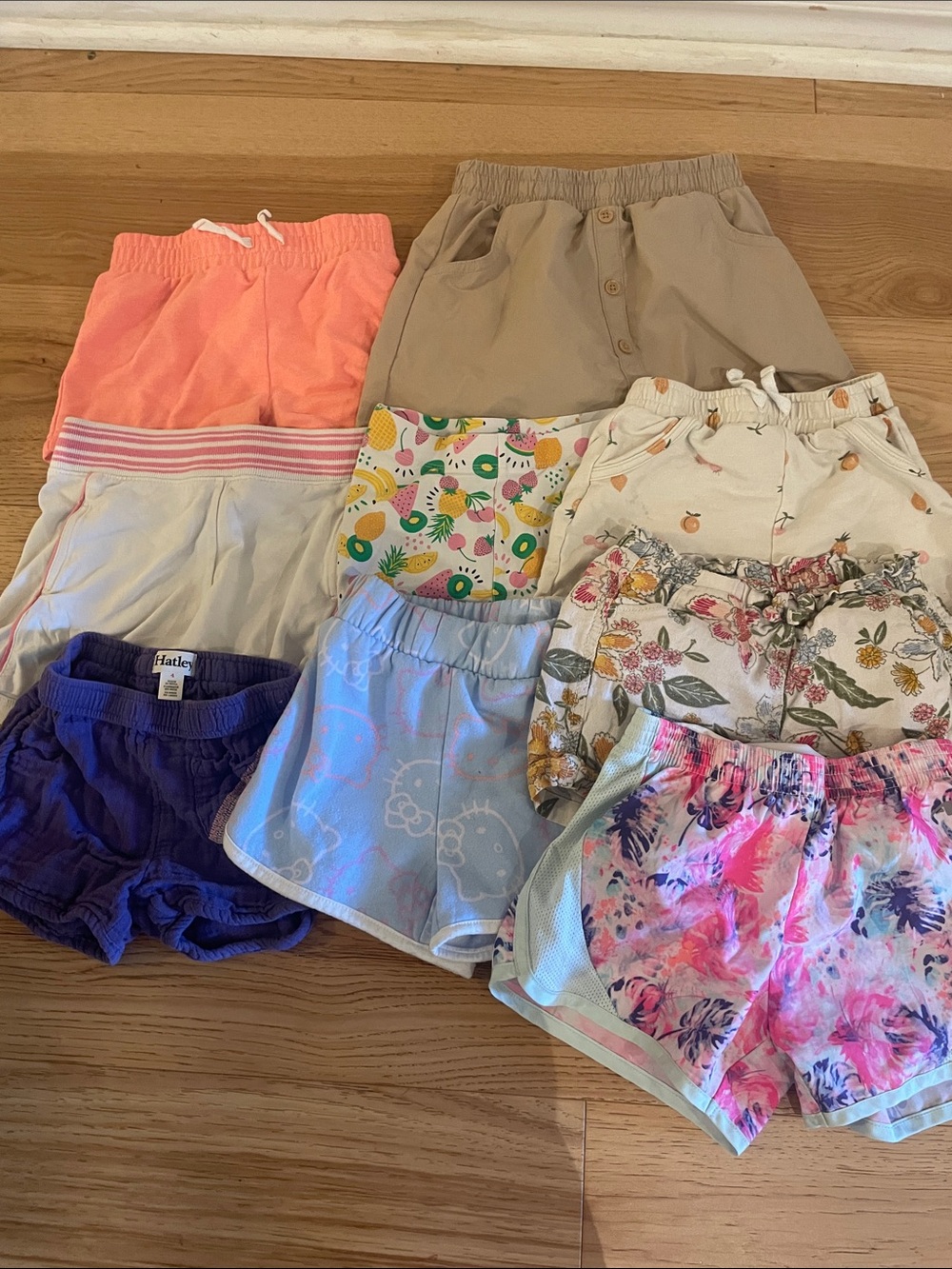 Huge lot 4T! 8 pairs shorts and 1 skort- Hatley, Pekkle, and other brands